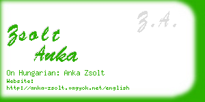 zsolt anka business card